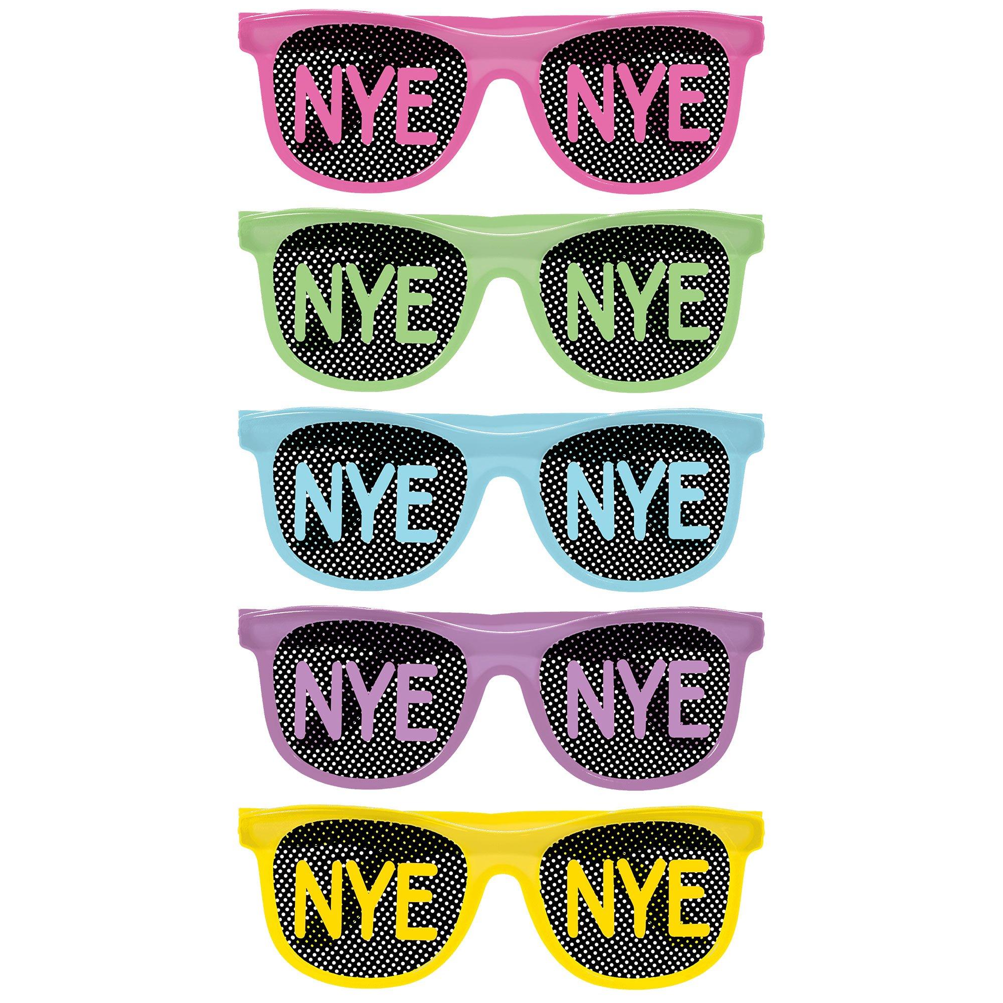 Glow-in-the-Dark NYE Plastic Glasses, 10ct 