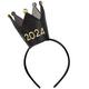 Glitter Black & Gold 2024 Crown Headband