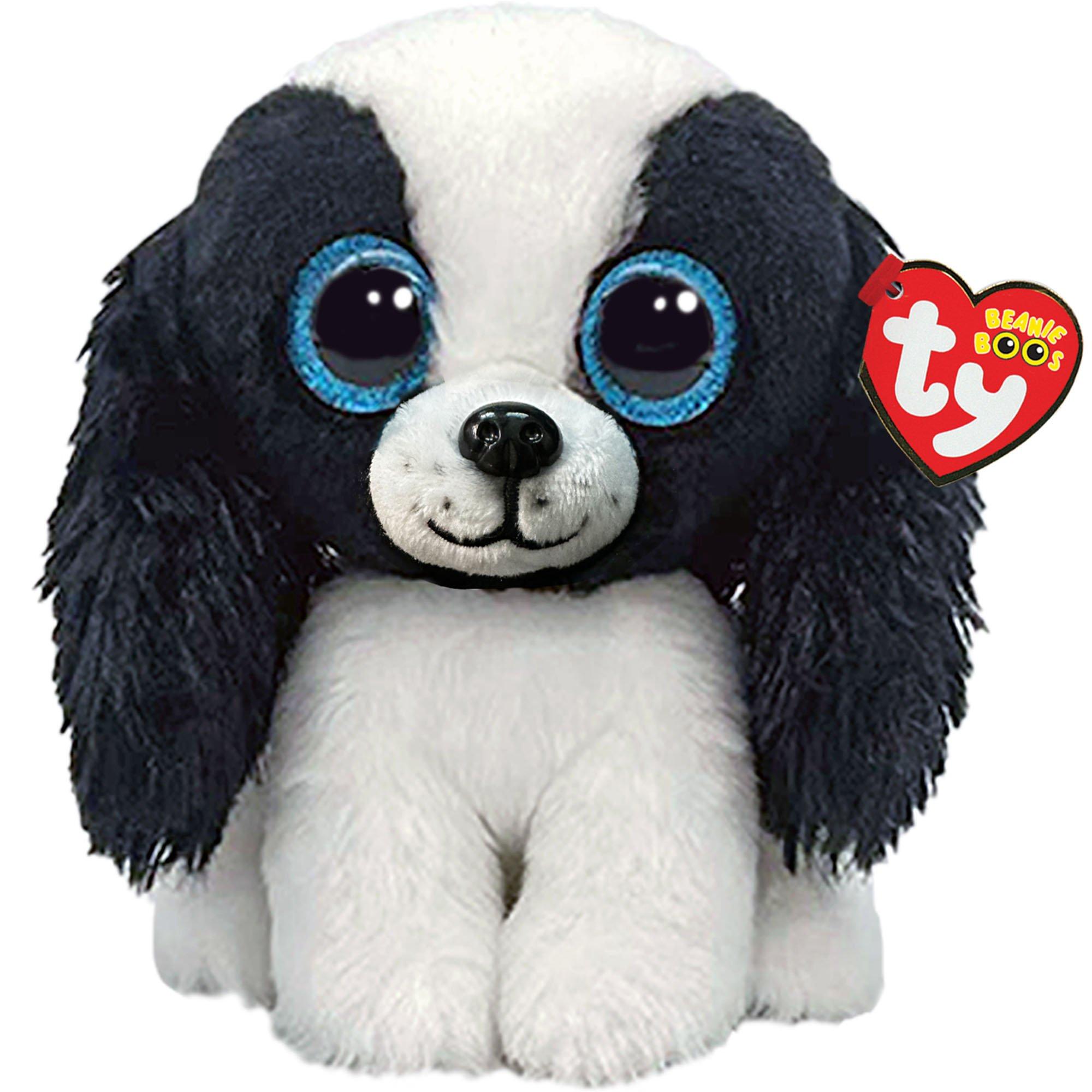 Sissy Black White Dog Plush 6in Ty Beanie Boo Party City