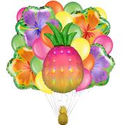 Island Pineapple Balloon Bouquet, 21pc