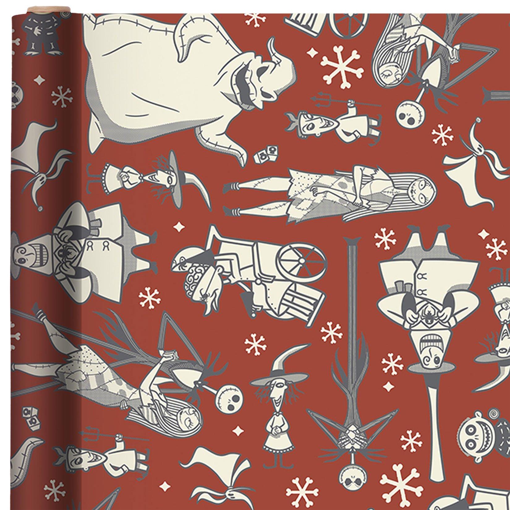 STAR WARS CHRISTMAS Birthday Wrapping Paper Large 50 sqft w/6 Matching Pull  Bows