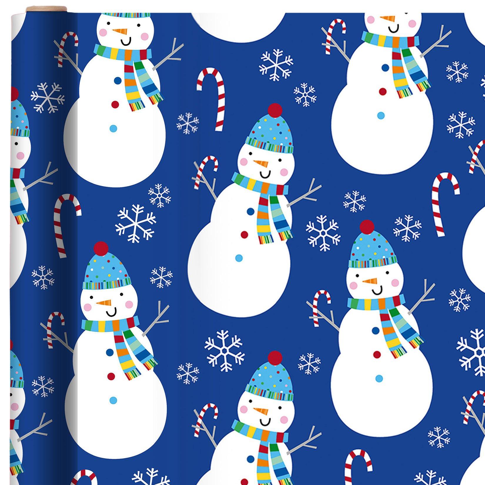 Snowman Party Christmas Gift Wrap Full Ream 833 ft x 30 in
