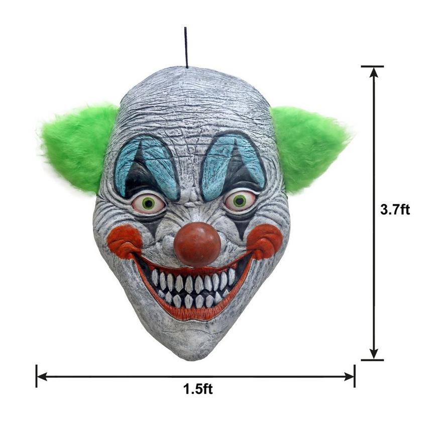 Hanging Latex Creepy Clown, 1.5ft x 3.7ft | Party City