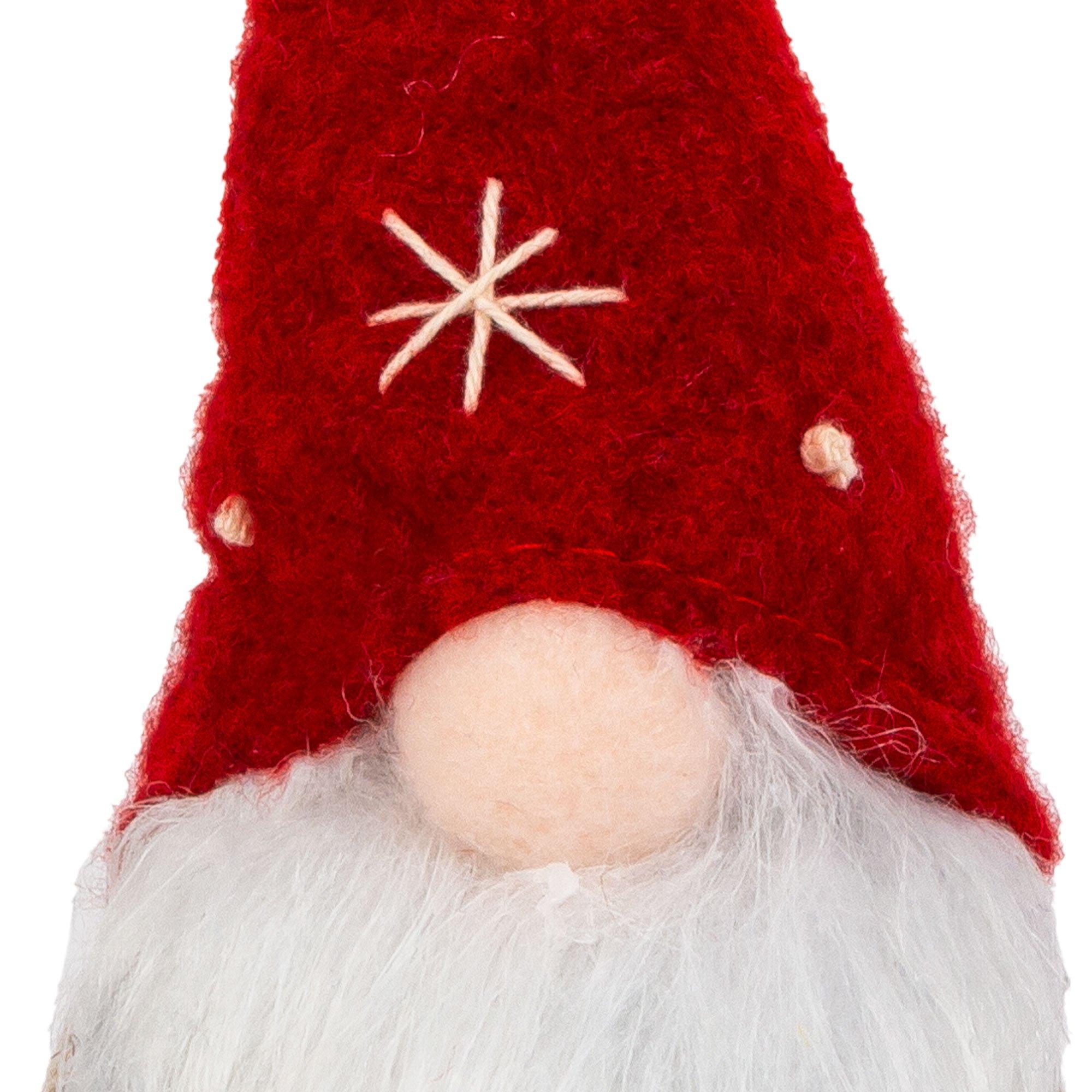 Holiday Gnome Plush Ornament, 6in