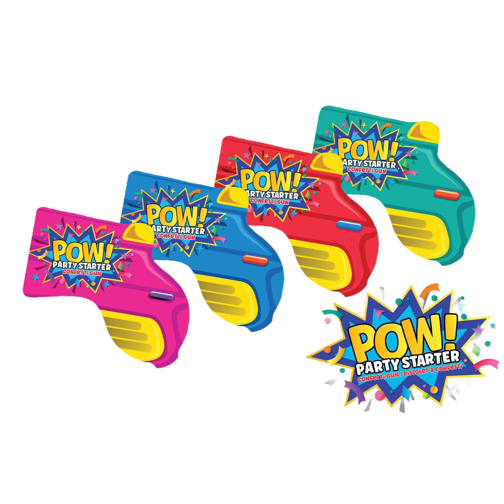 Pow! Party Starter Confetti Guns, 8ct | Party City