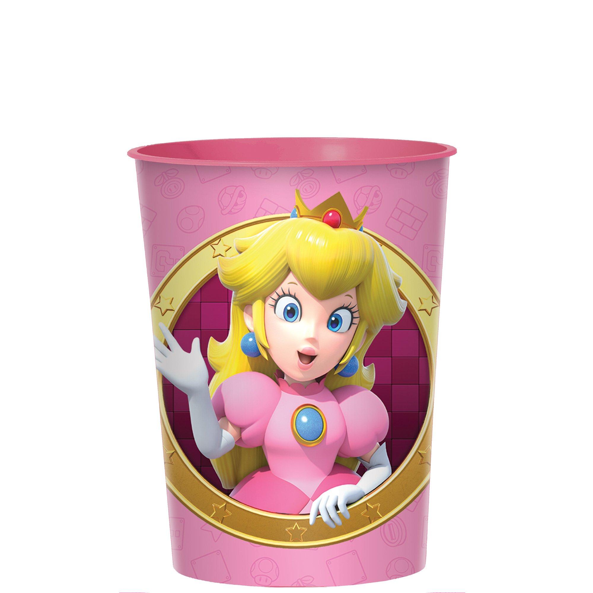 PartyCity Princess Peach Super Mario Plastic Favor Cup, 16oz at