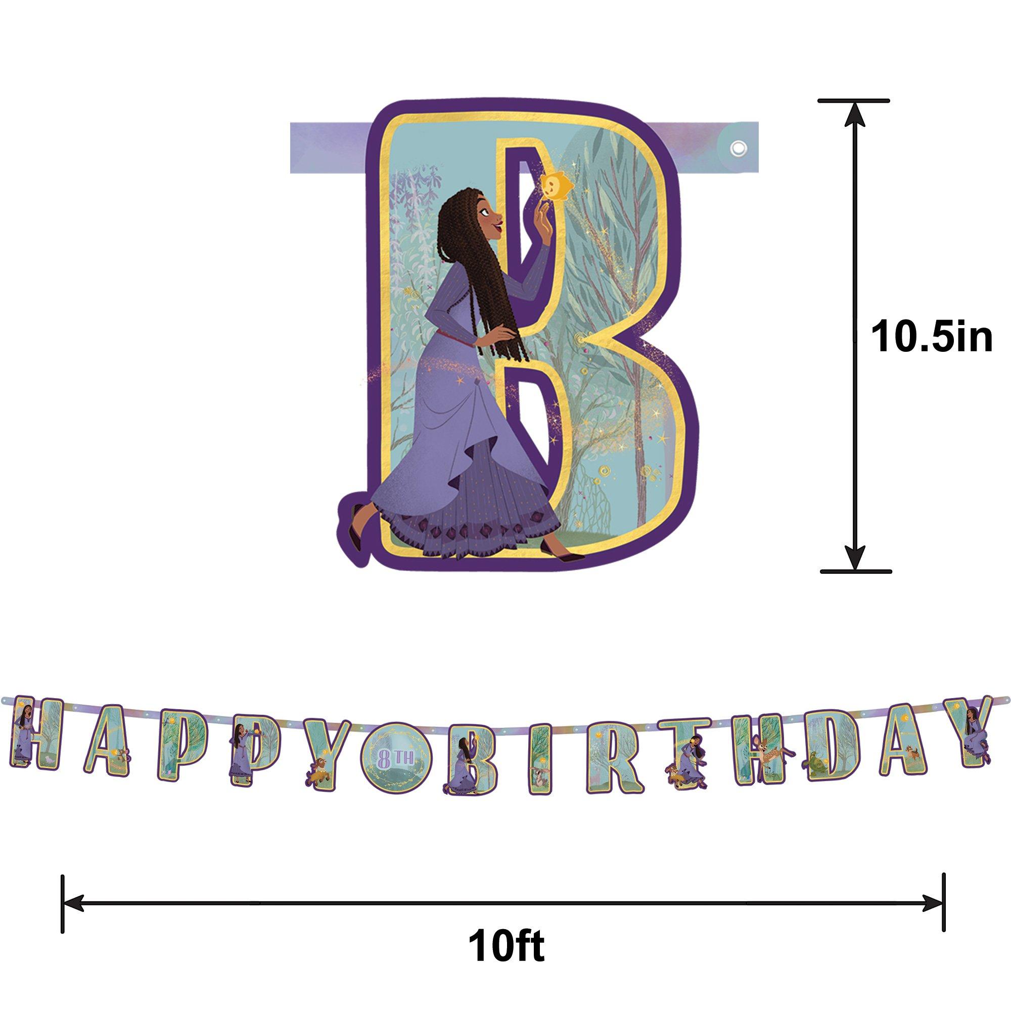Disney Wish Add an Age Cardstock Birthday Banner Kit, 10ft