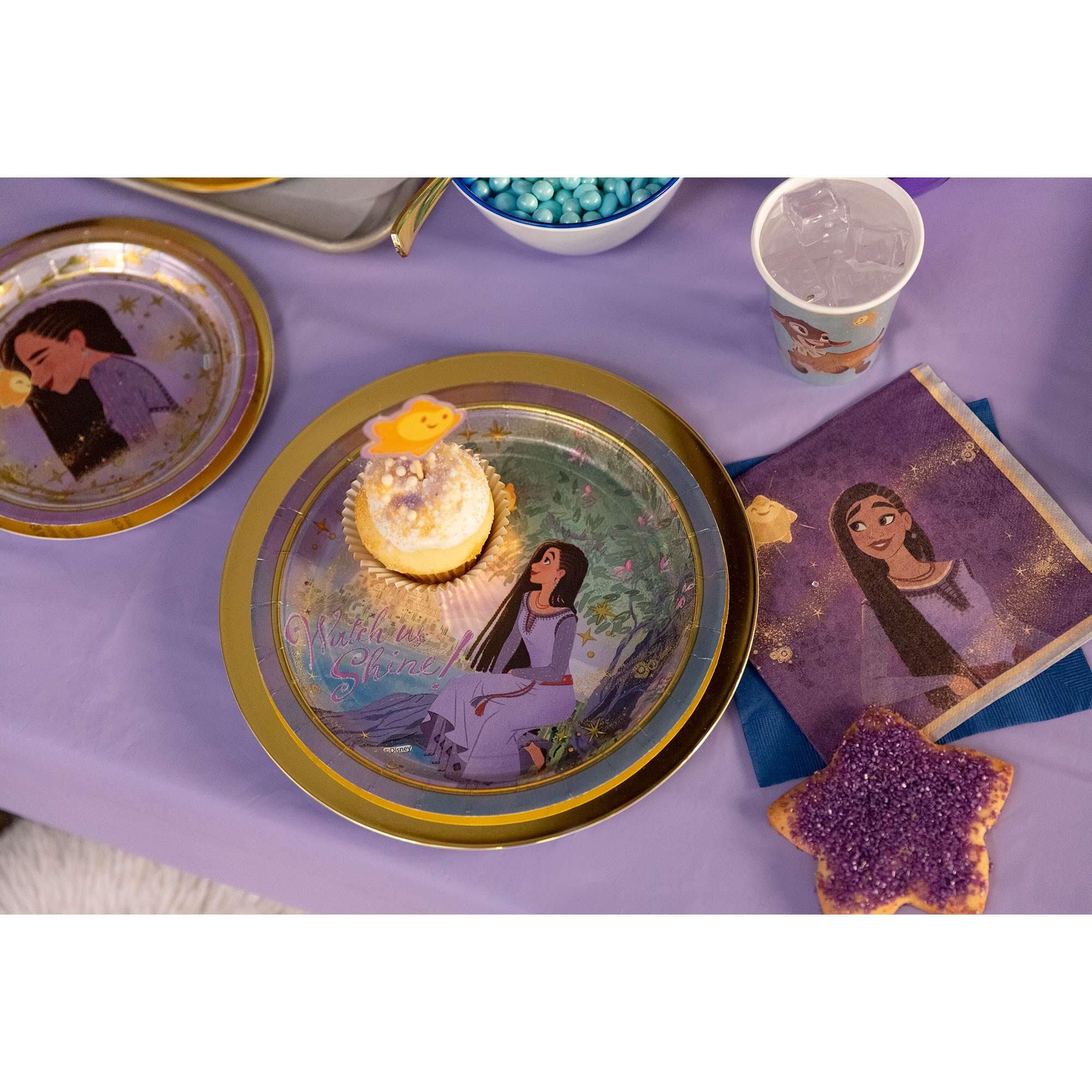 Metallic Disney Wish Paper Lunch Plates, 7in, 8ct