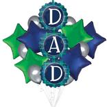 Plaid Dad Father's Day Premium Balloon Bouquet, 13pc