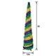 Light-Up Mardi Gras Collapsible Tinsel Tree, 5ft