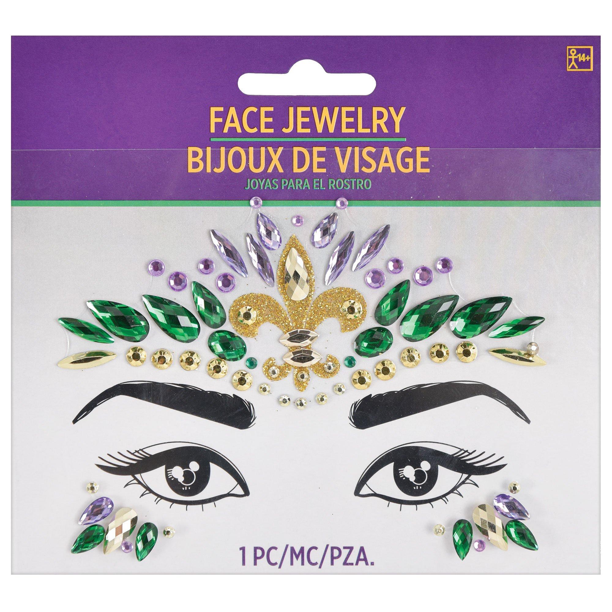 Mardi Gras Face Jewels