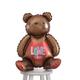 Air-Filled Sitting Love You Bear Balloon, 20in