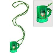 Lucky Leprechaun St. Patrick's Day Plastic Shot Glass Necklace