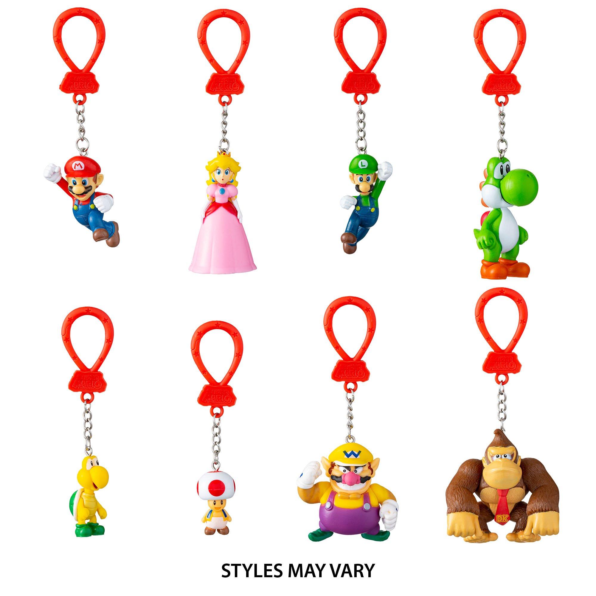 Super Mario Series 1 Backpack Buddy Keychains 1pc Blind Pack Party City 2516