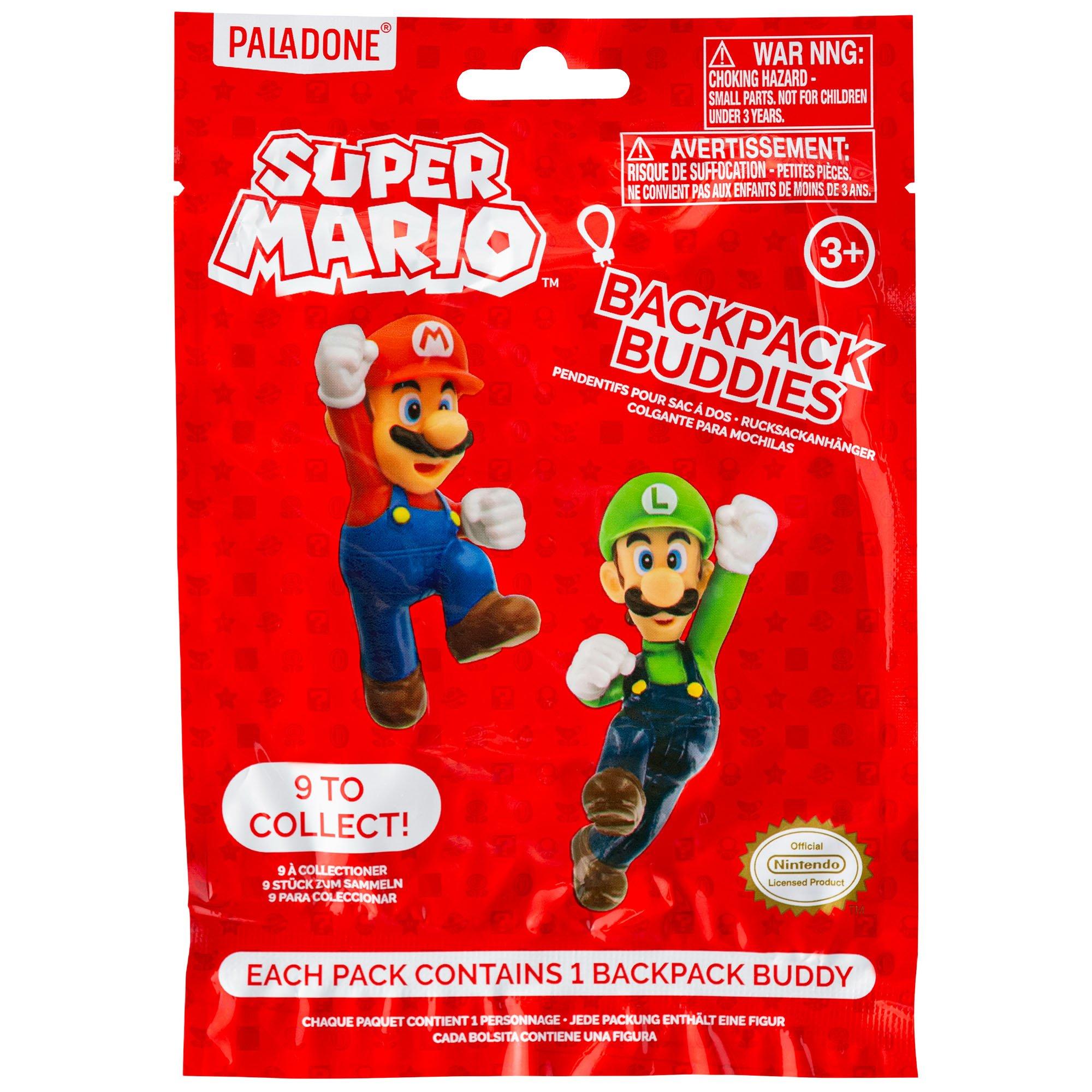 Super Mario Series 1 Backpack Buddy Keychains, 1pc Blind Pack Party
