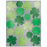 St. Patrick's Day Metallic Shamrock Stickers, 3 Sheets, 57ct