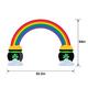 St. Patrick's Day Rainbow Arch Decoration, 7.68ft x 5.33ft