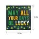 Light-Up Lucky St. Patrick's Day Hanging Wood Sign, 11.7in x 11.7in