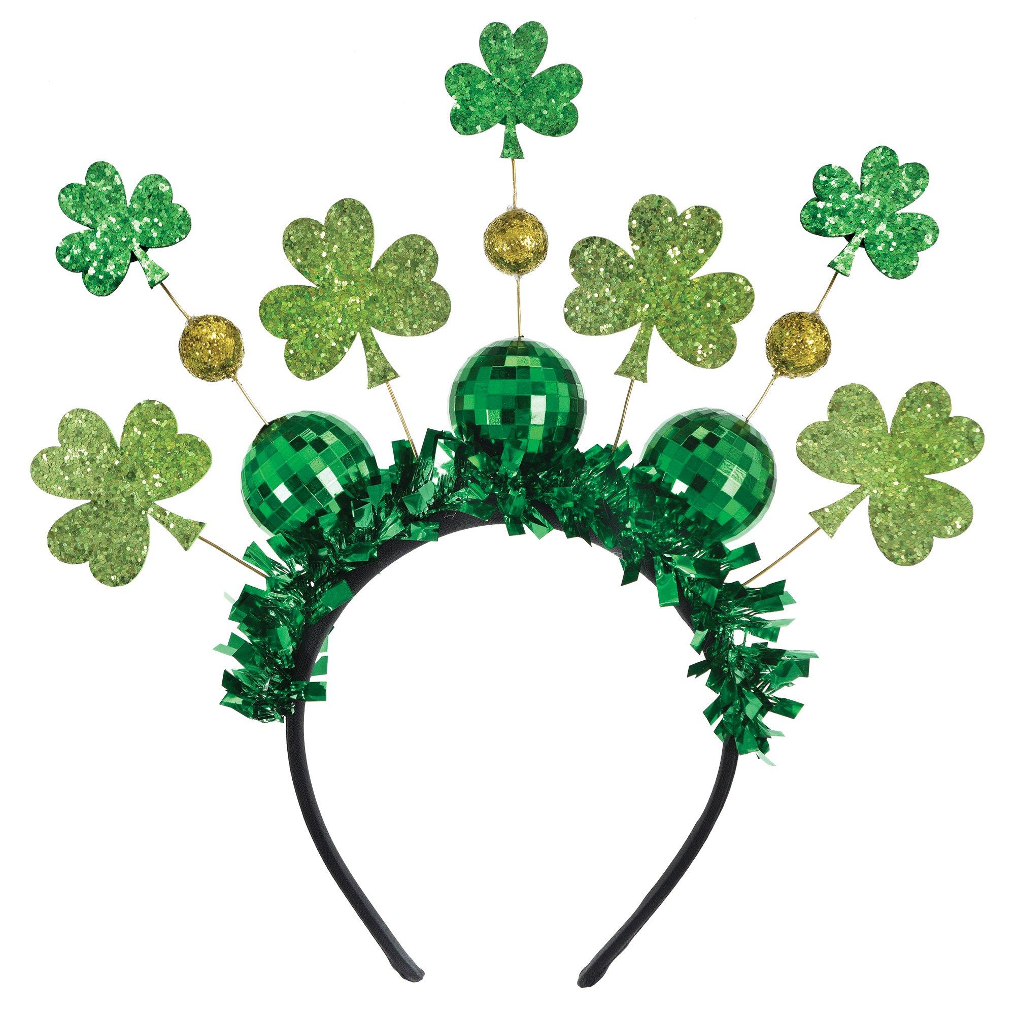 Disco Ball & Shamrock St. Patrick's Day Headband | Party City