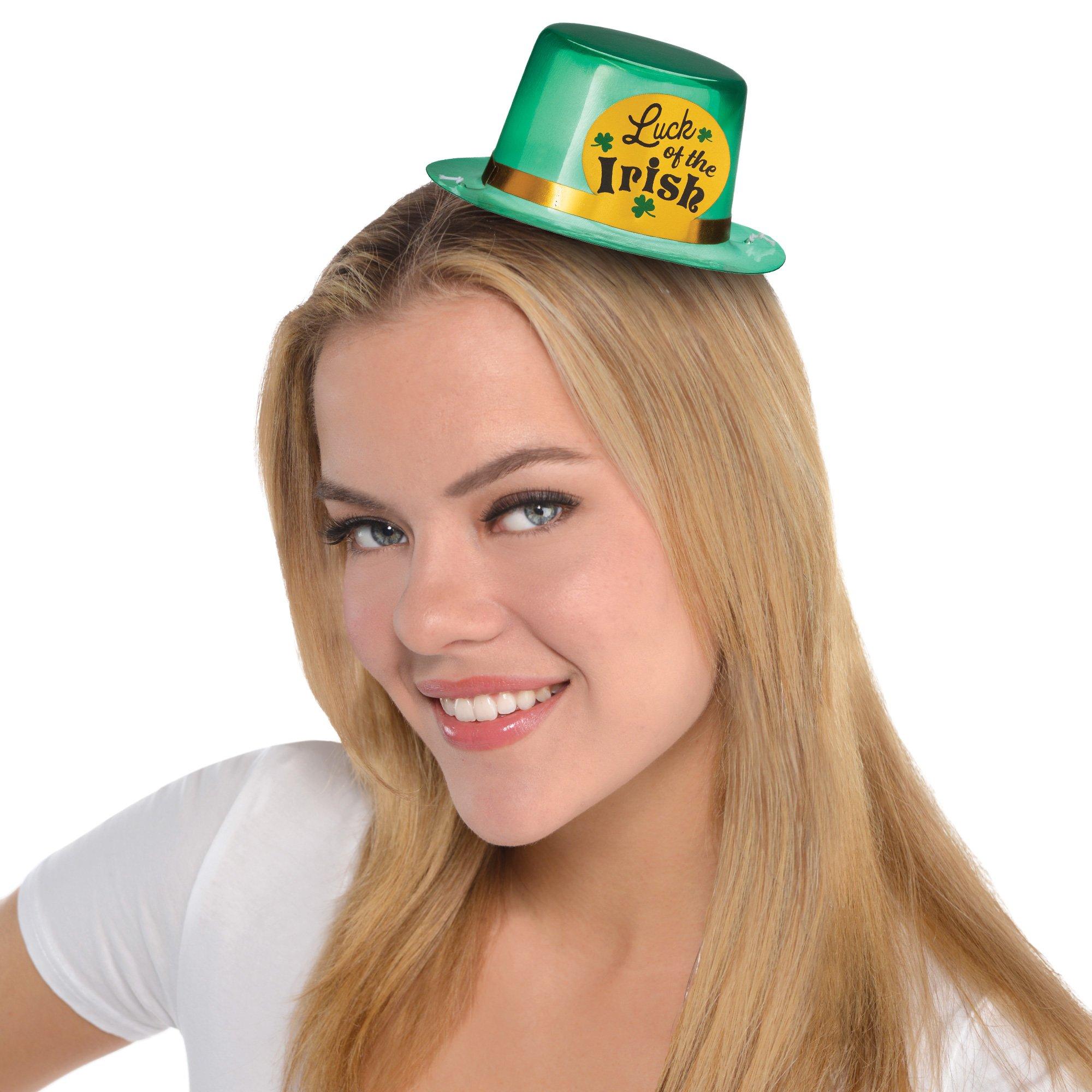 Metallic Luck of the Irish St. Patrick's Day Mini Top Hat