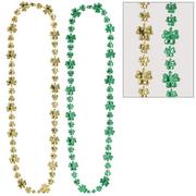 Shamrock St. Patrick's Day Bead Necklaces, 32in, 2ct