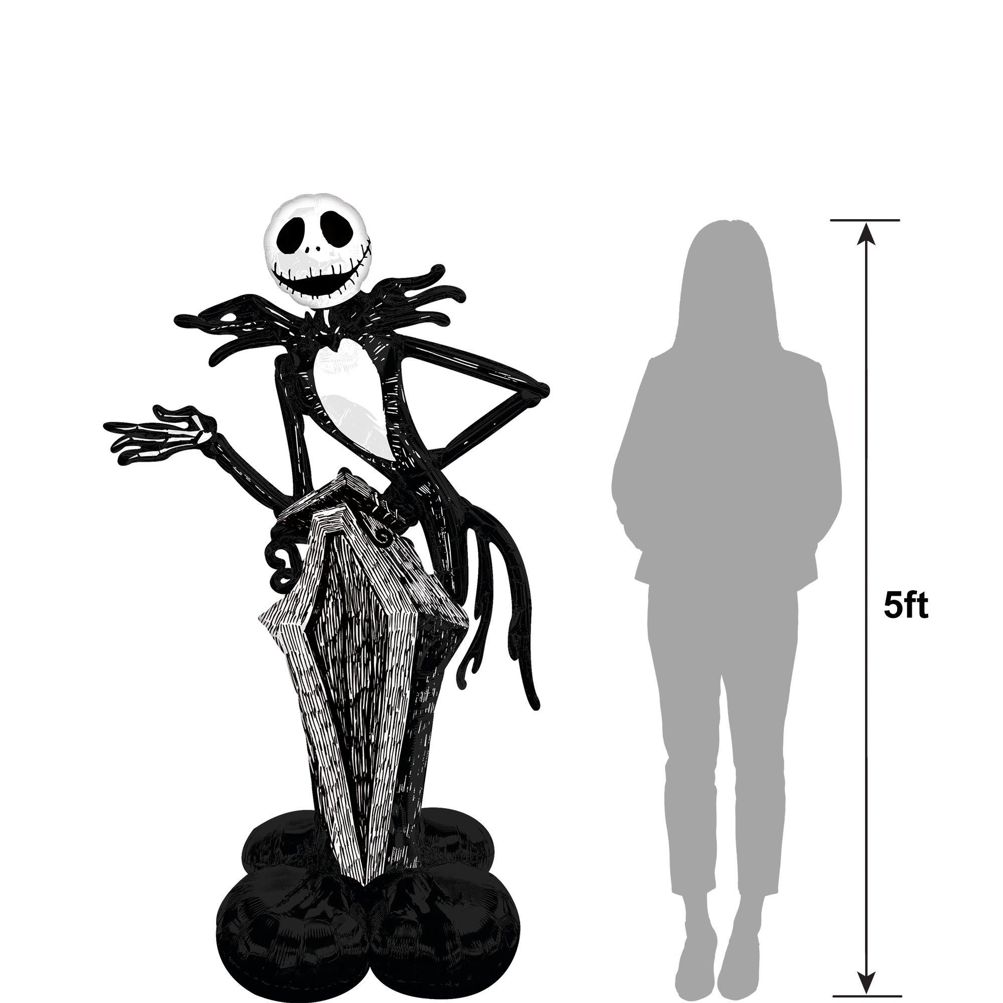 AirLoonz® Jack Skellington Balloon, 5.33ft - The Nightmare Before Christmas