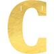 Metallic Gold Finally Divorced Cardstock Letter Banner Kit, 4.5in Letters, 17ct