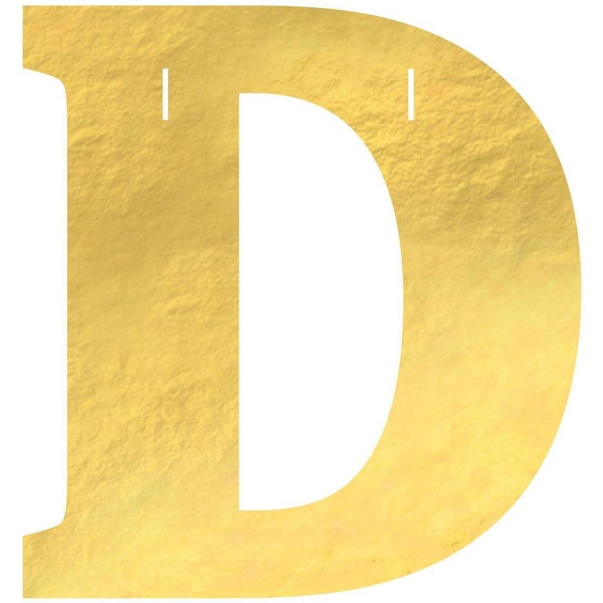 Metallic Gold Finally Divorced Cardstock Letter Banner Kit, 4.5in ...