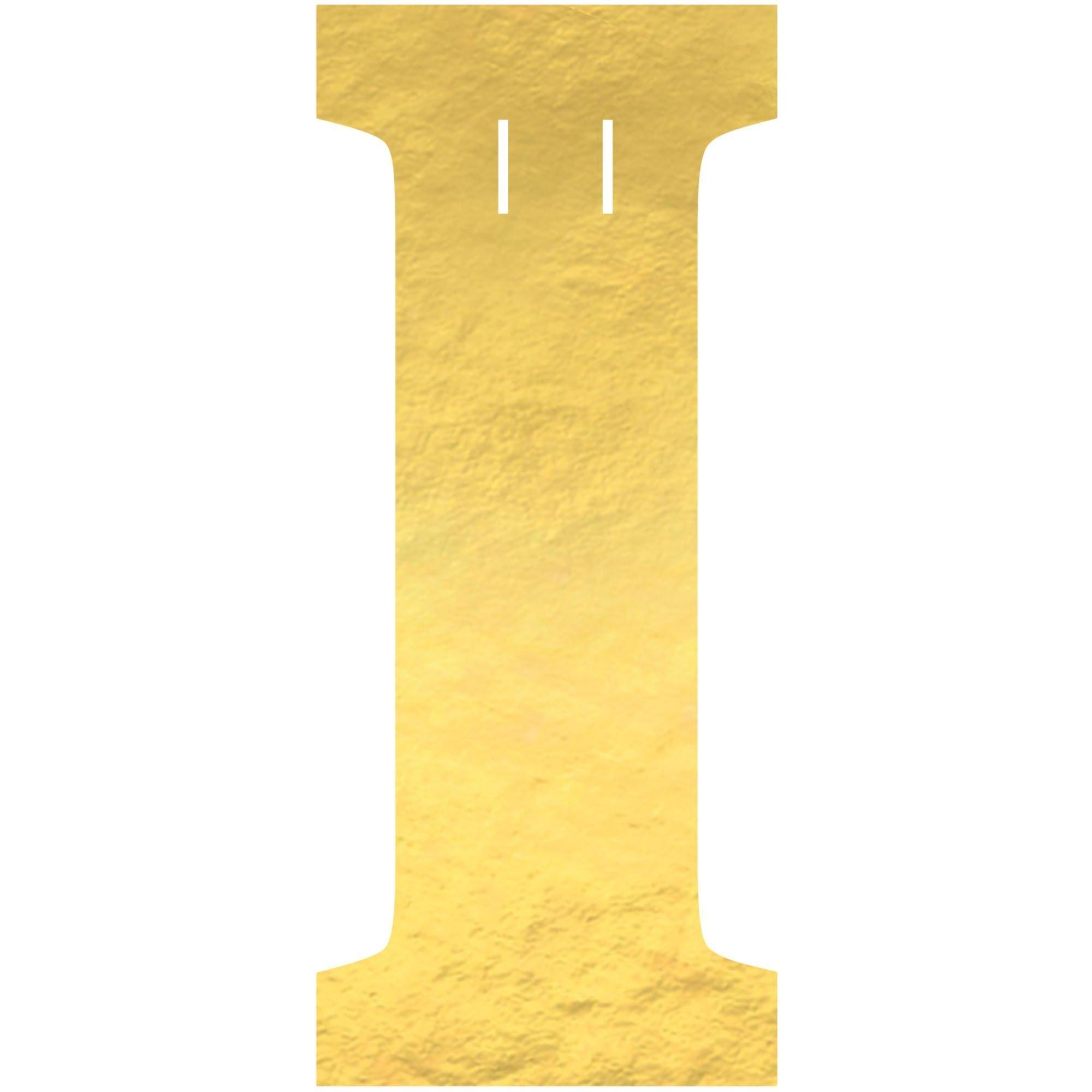 Metallic Gold Finally Divorced Cardstock Letter Banner Kit, 4.5in