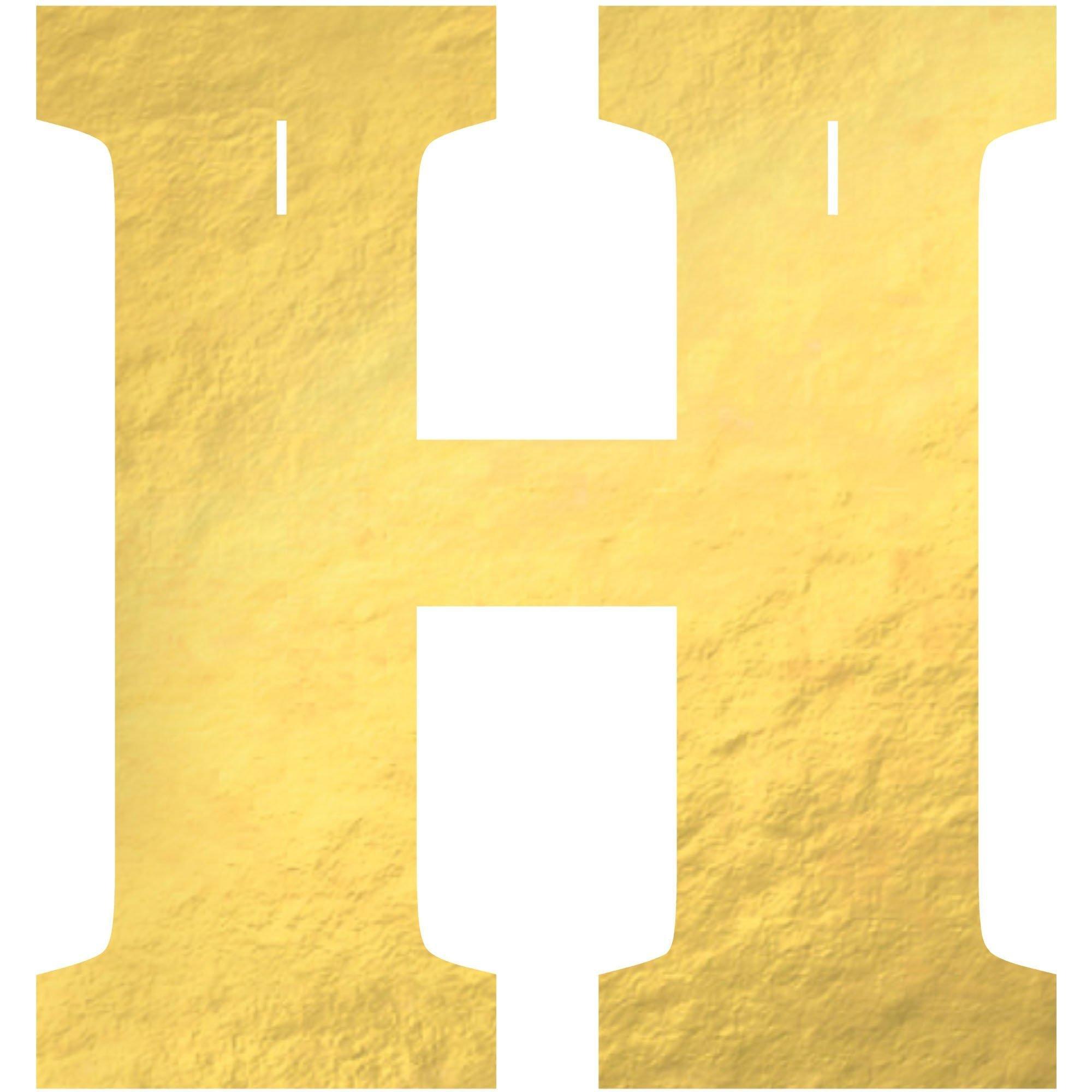 Metallic Gold Home Cardstock Letter Banner Kit, 4.5in Letters