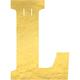 Metallic Gold Welcome Home Cardstock Letter Banner Kit, 4.5in Letters, 13pc