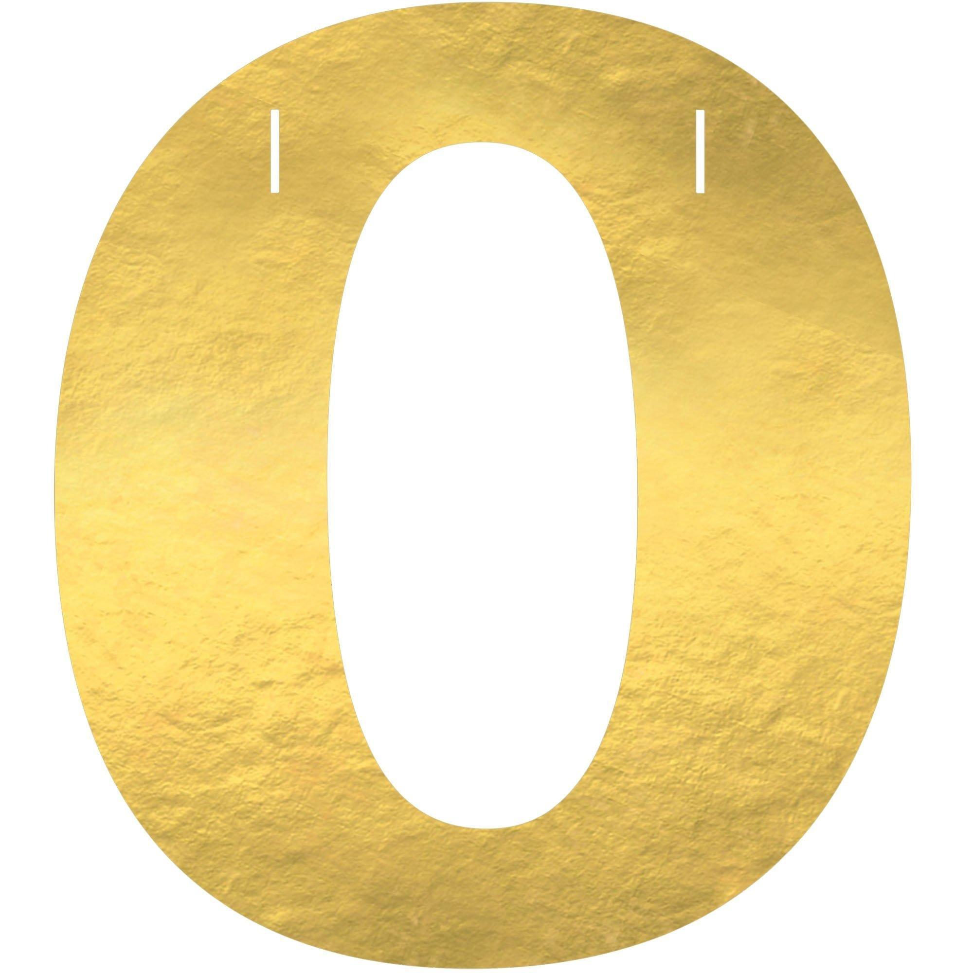 Metallic Gold Home Cardstock Letter Banner Kit, 4.5in Letters