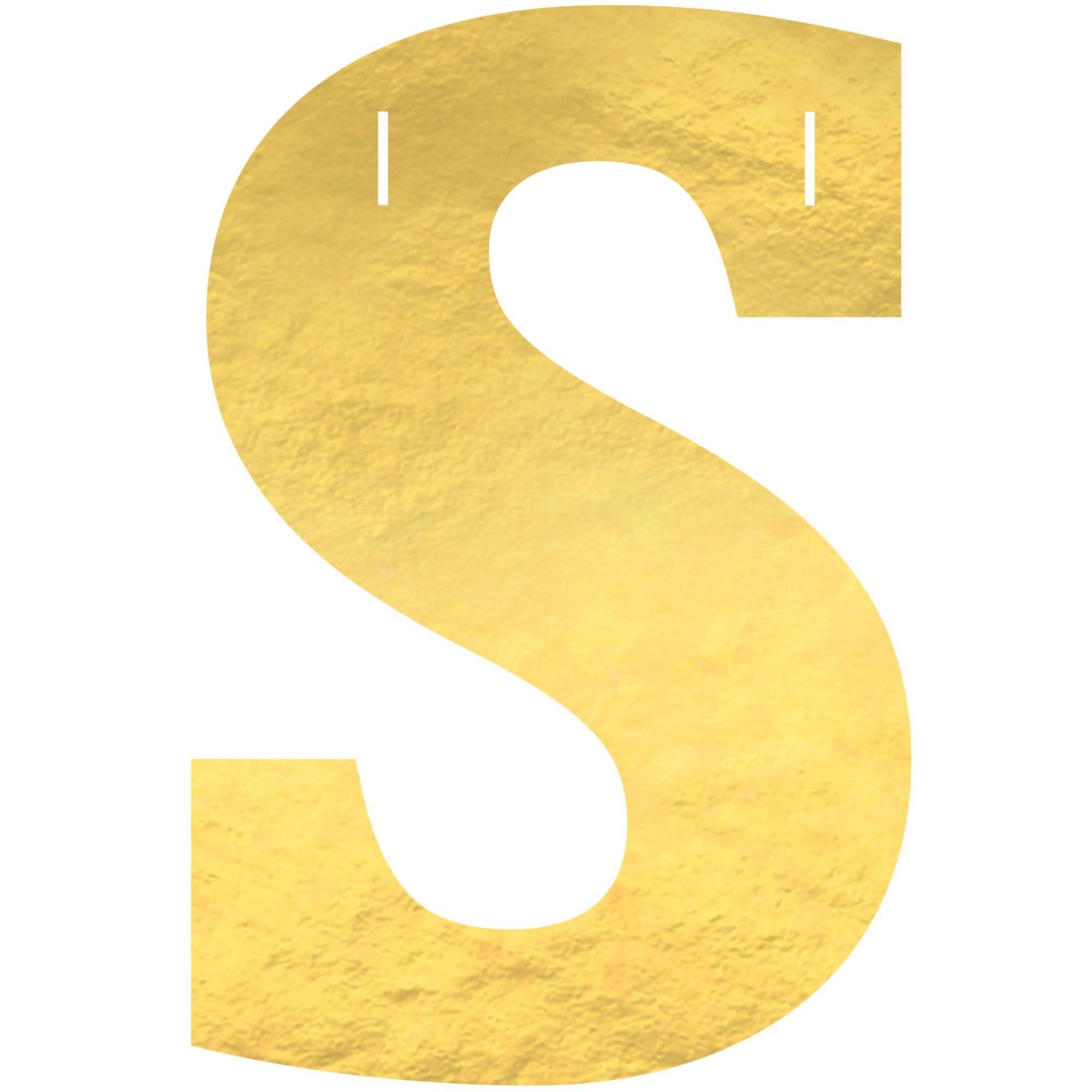 Metallic Gold Home Sweet Home Cardstock Letter Banner Kit, 4.5in