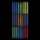 Tri-Color Glow Sticks with Connectors, 8in, 36ct - SuperGlow™