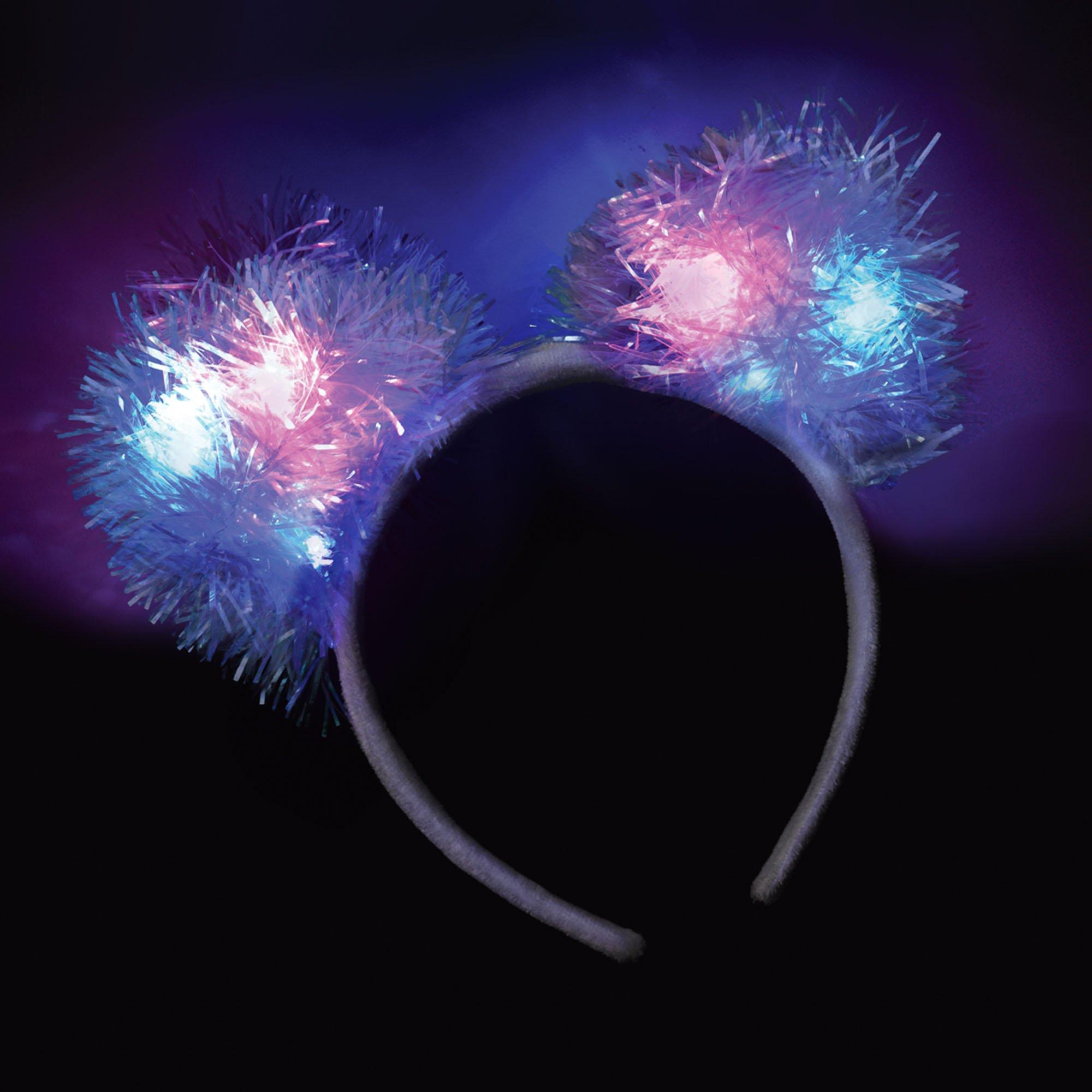 DECHOUS 4pcs Decorative Tinsel Headbands Party