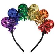 Rainbow Disco Ball Pride Headband