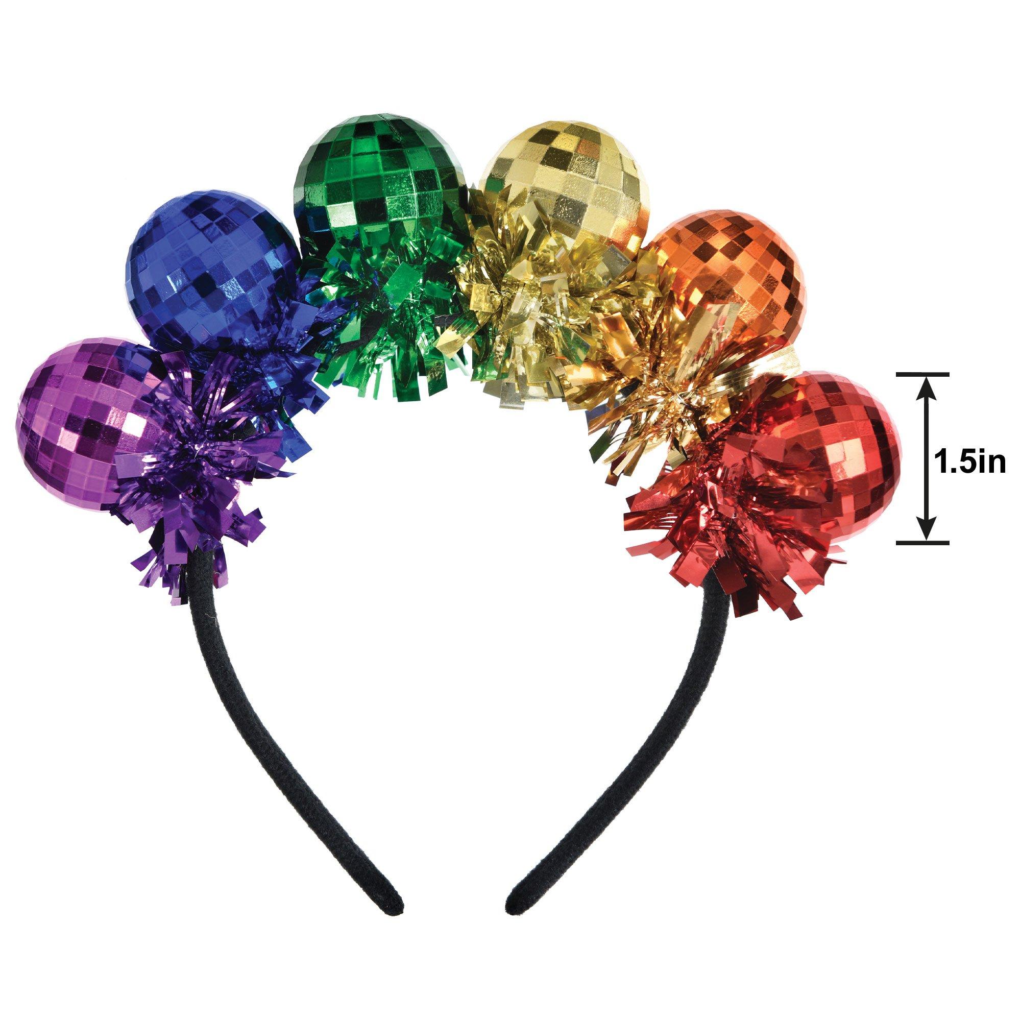 Rainbow Disco Ball Pride Headband