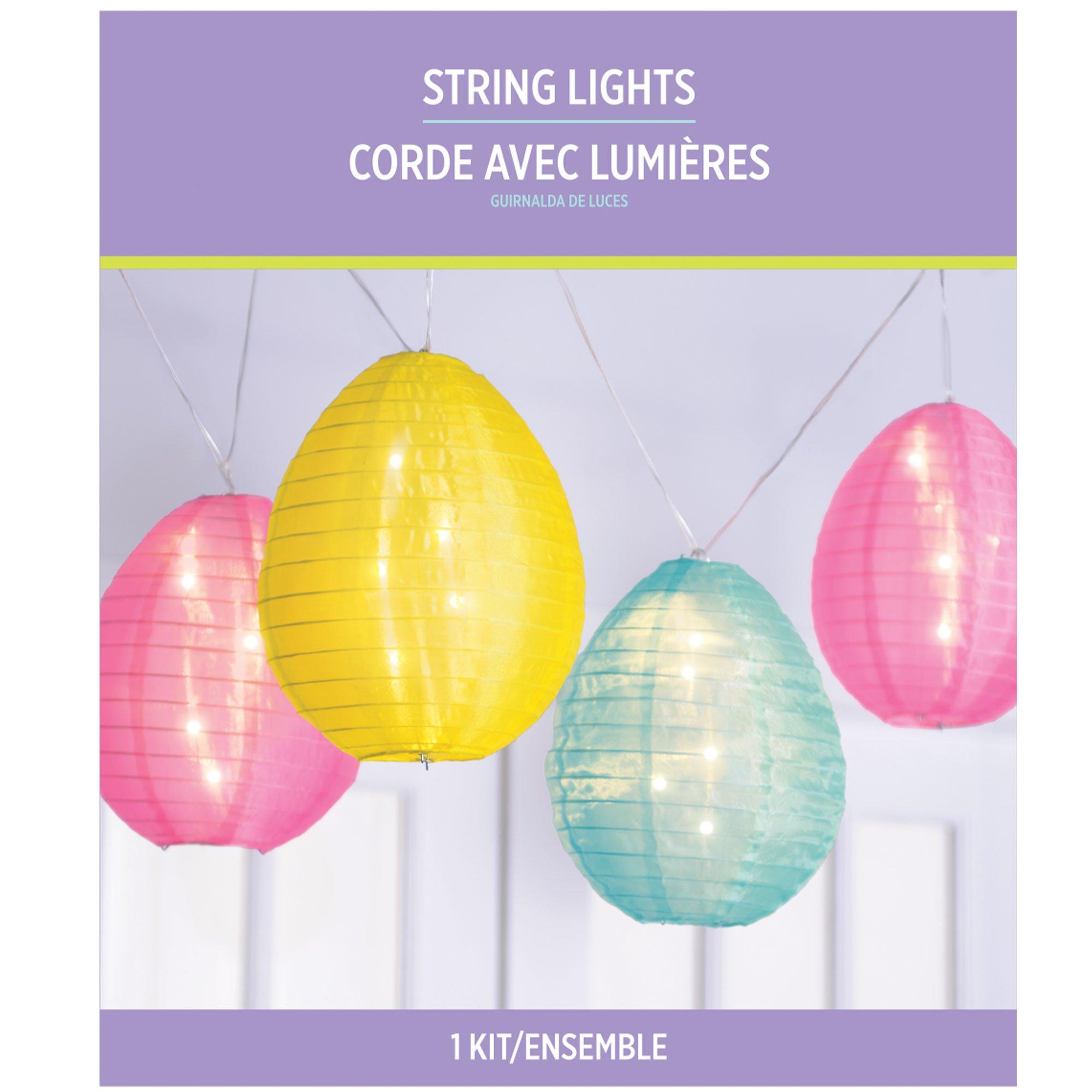 Oversized Easter Egg Lantern String Lights, 13ft
