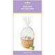 Easter Polka Dot Cello Basket Bags, 24in x 25in, 2ct