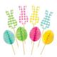 Easter Bunnies & Eggs Party Picks, 4in, 16ct