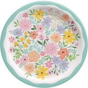 Springtime Blooms Paper Dinner Plates, 10.5in, 8ct