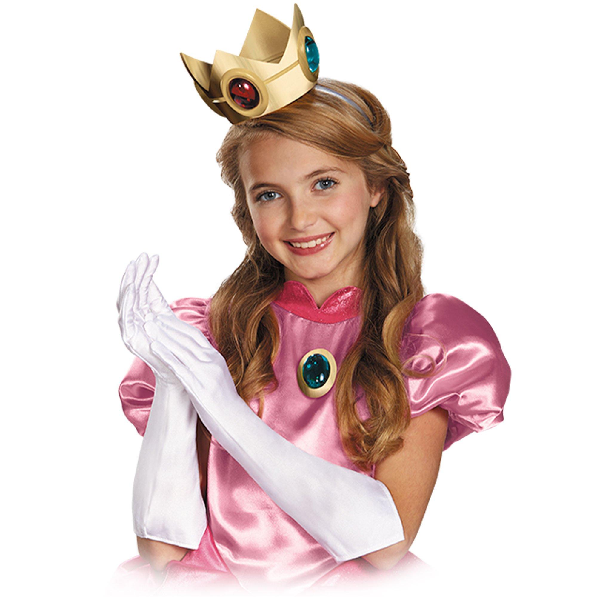 Costume Abito Adulto Deluxe Super Mario Bros Principessa Peach Nintendo