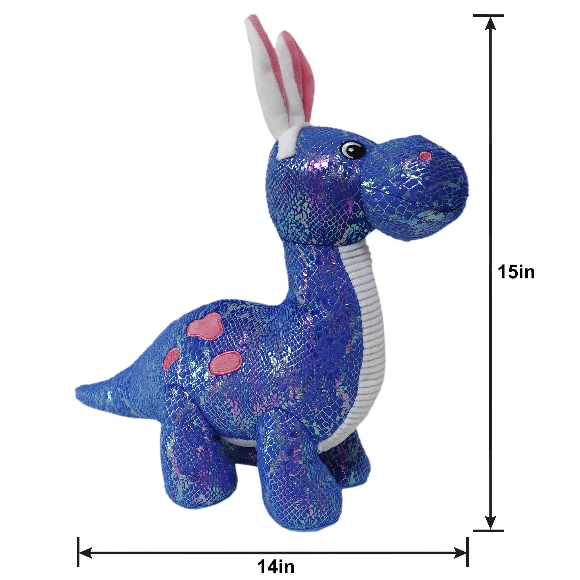 Bunny Ear Easter Dinosaur Plush, 14in