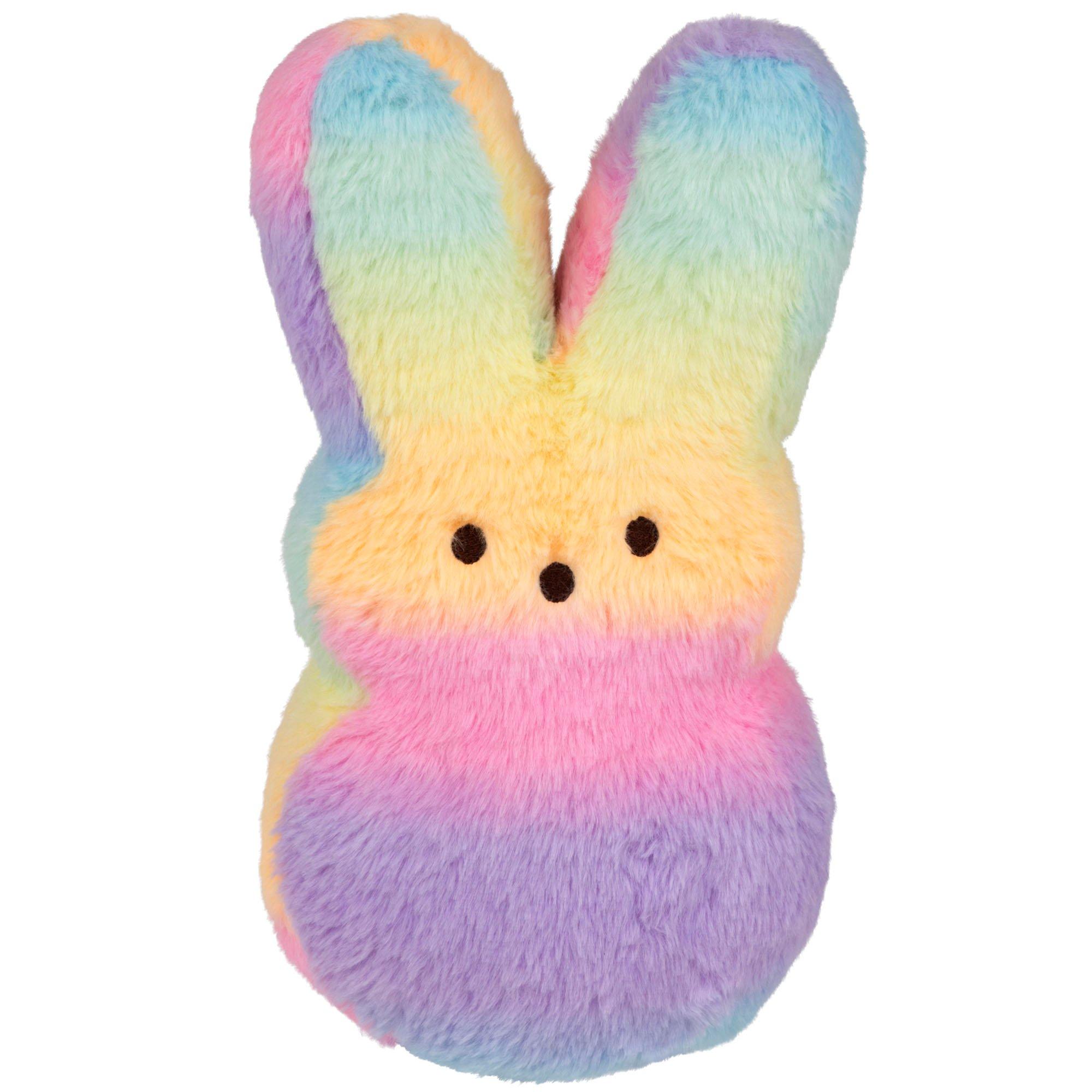 Peeps Pastel Rainbow Bunny Plush, 9in