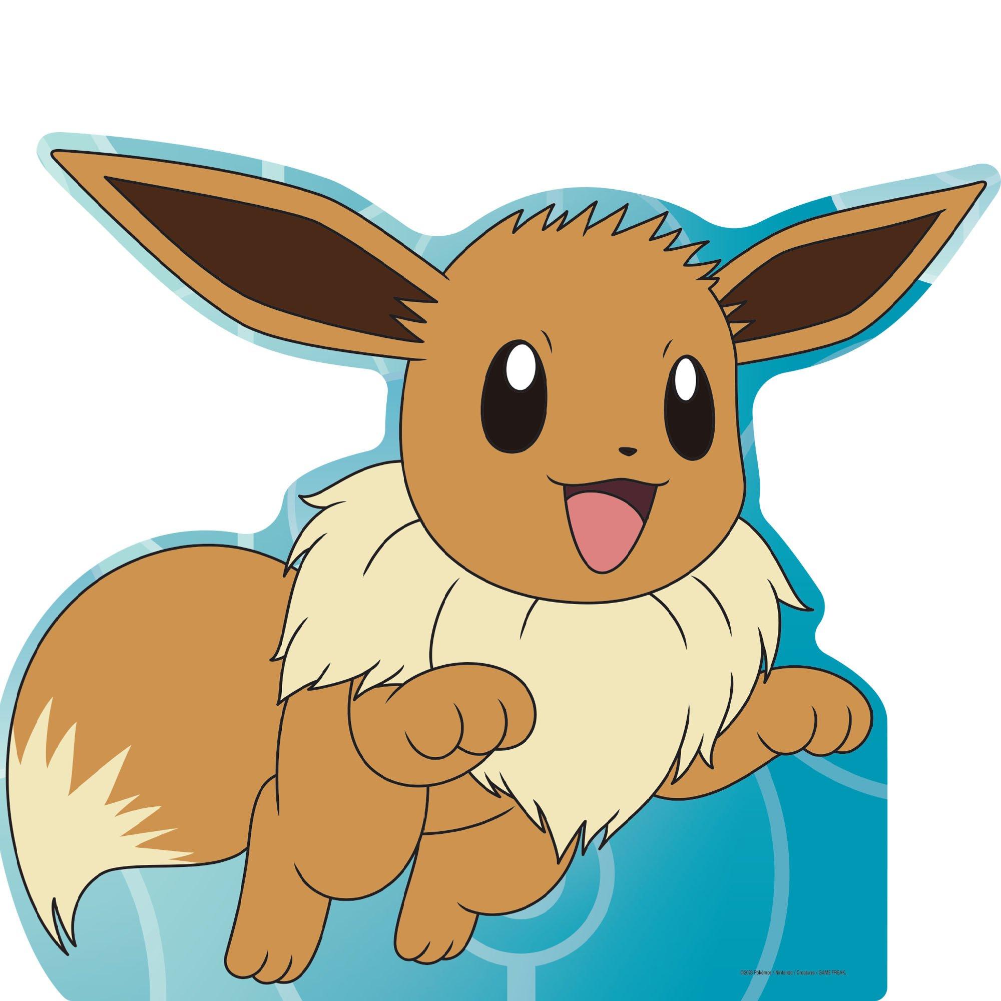 Eevee Cardboard Cutout, 36in x 31in Pokémon Party City