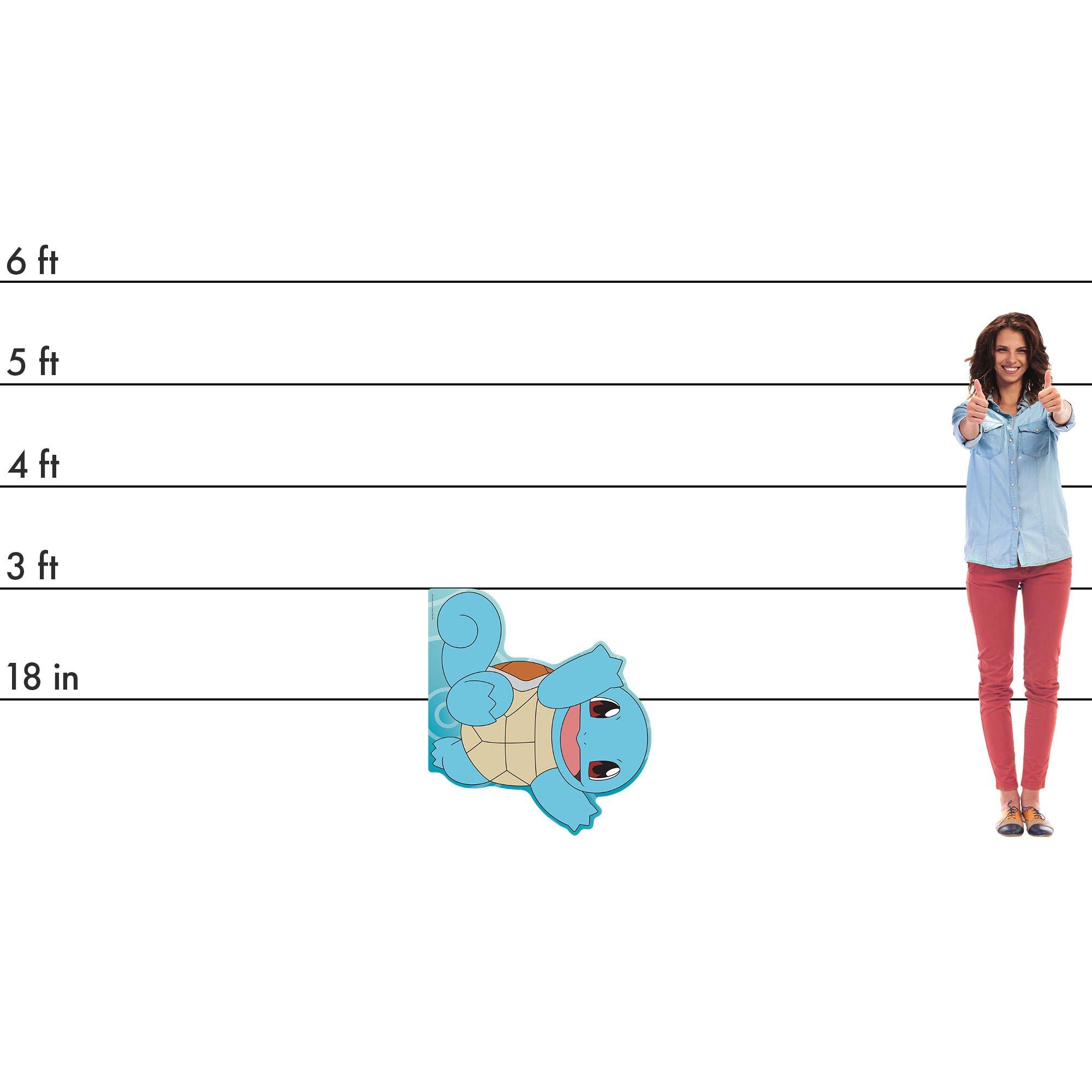 Squirtle Cardboard Cutout, 36in x 32.5in Pokémon Party City