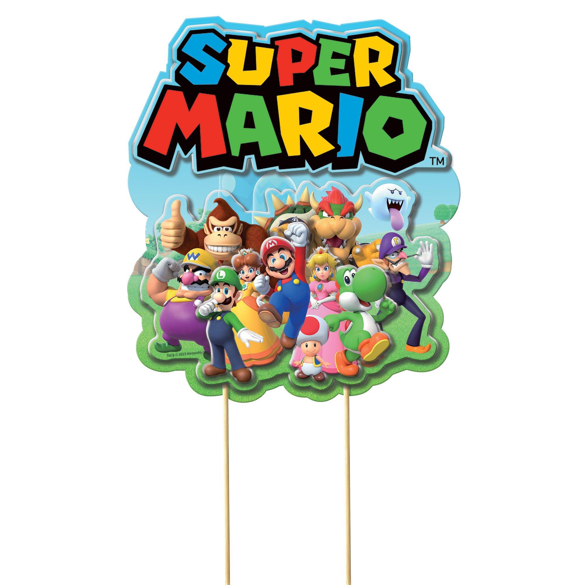 Super Mario Cake Topper, Mario Cake Topper, Super Mario Birthday 
