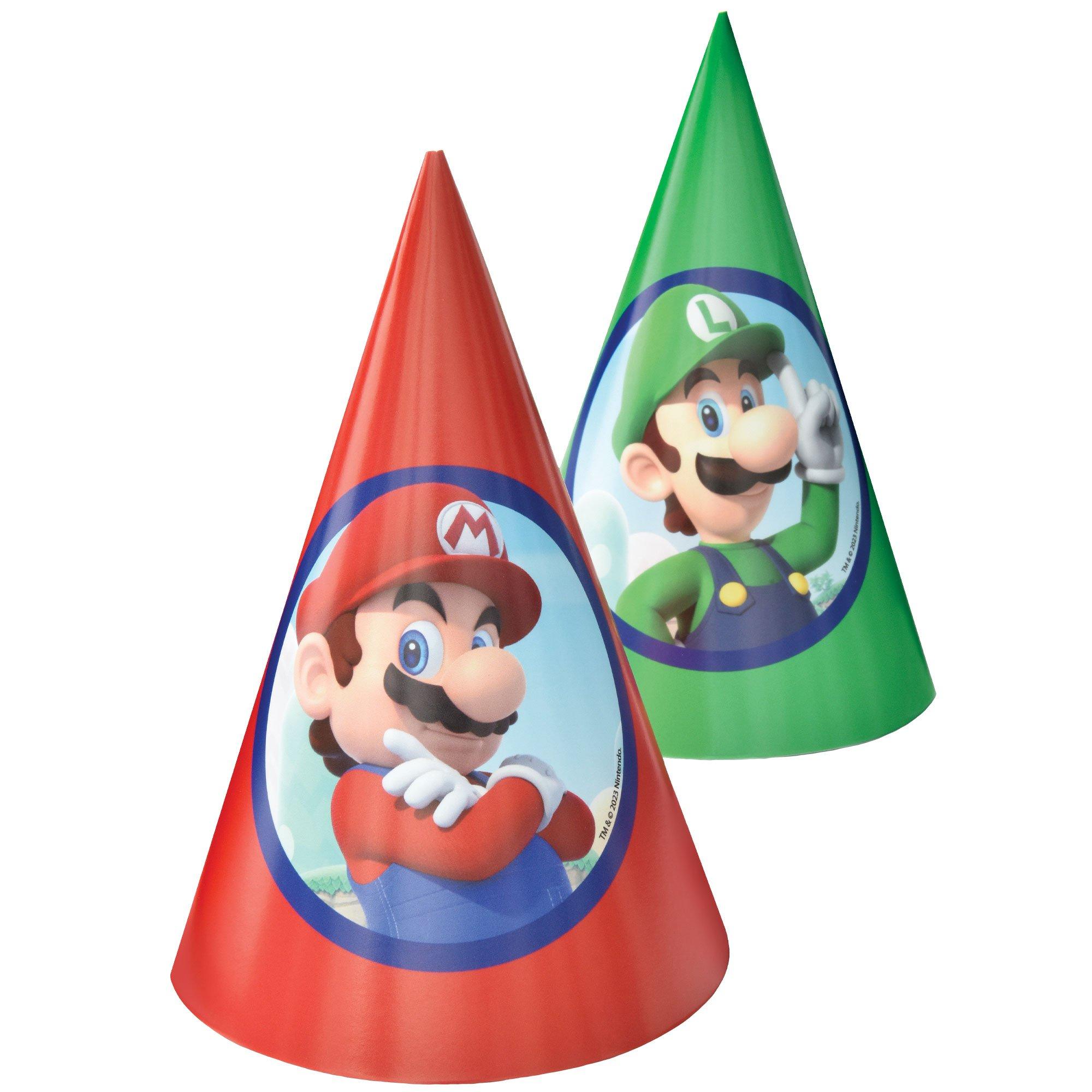 Super Mario Bros. Party Hats, 8ct Party City