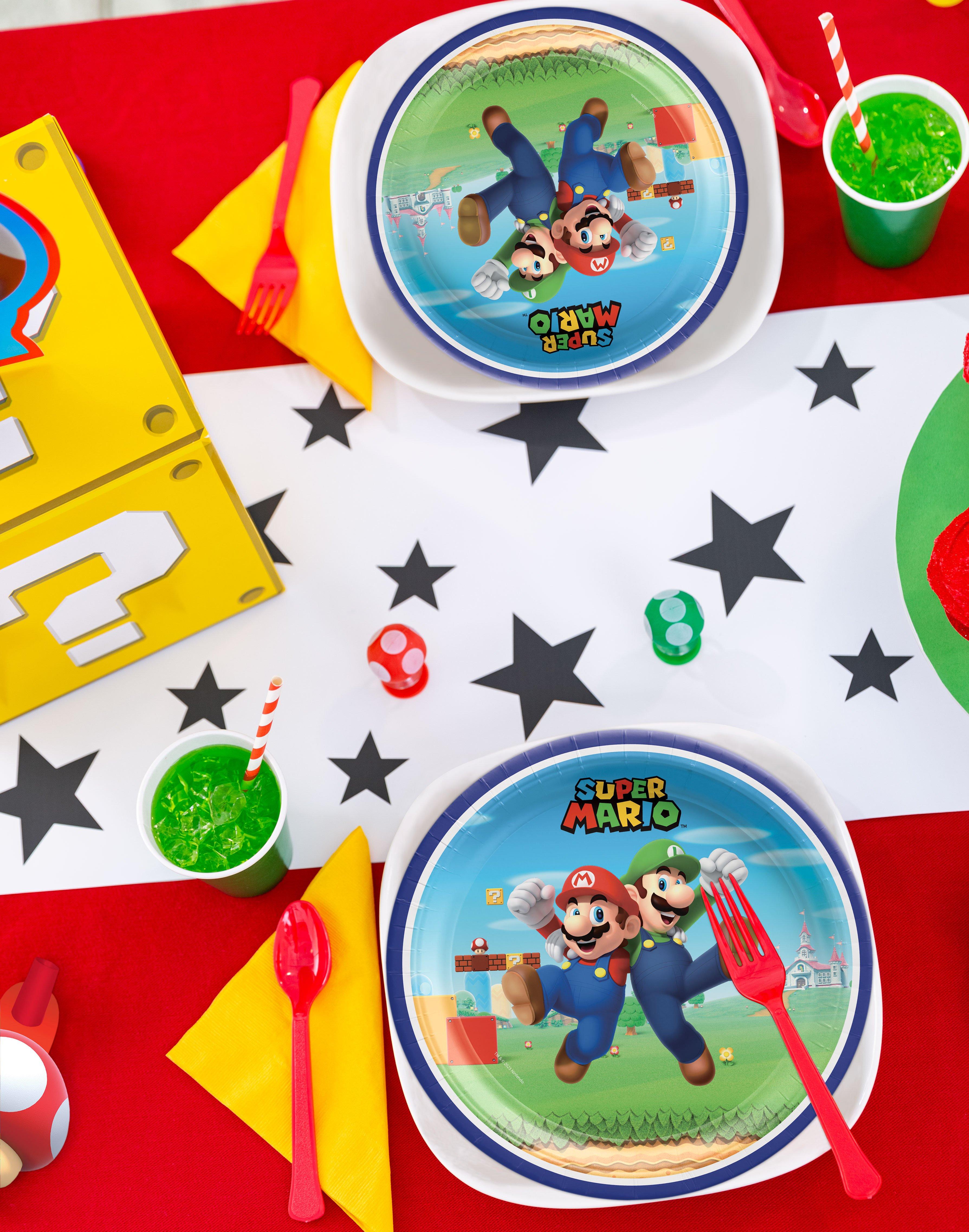 Super Mario Bros. Paper Lunch Plates, 9in, 8ct