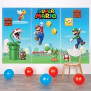 Super Mario Bros. Plastic Scene Setter, 8.37ft x 5.41ft, 3pc